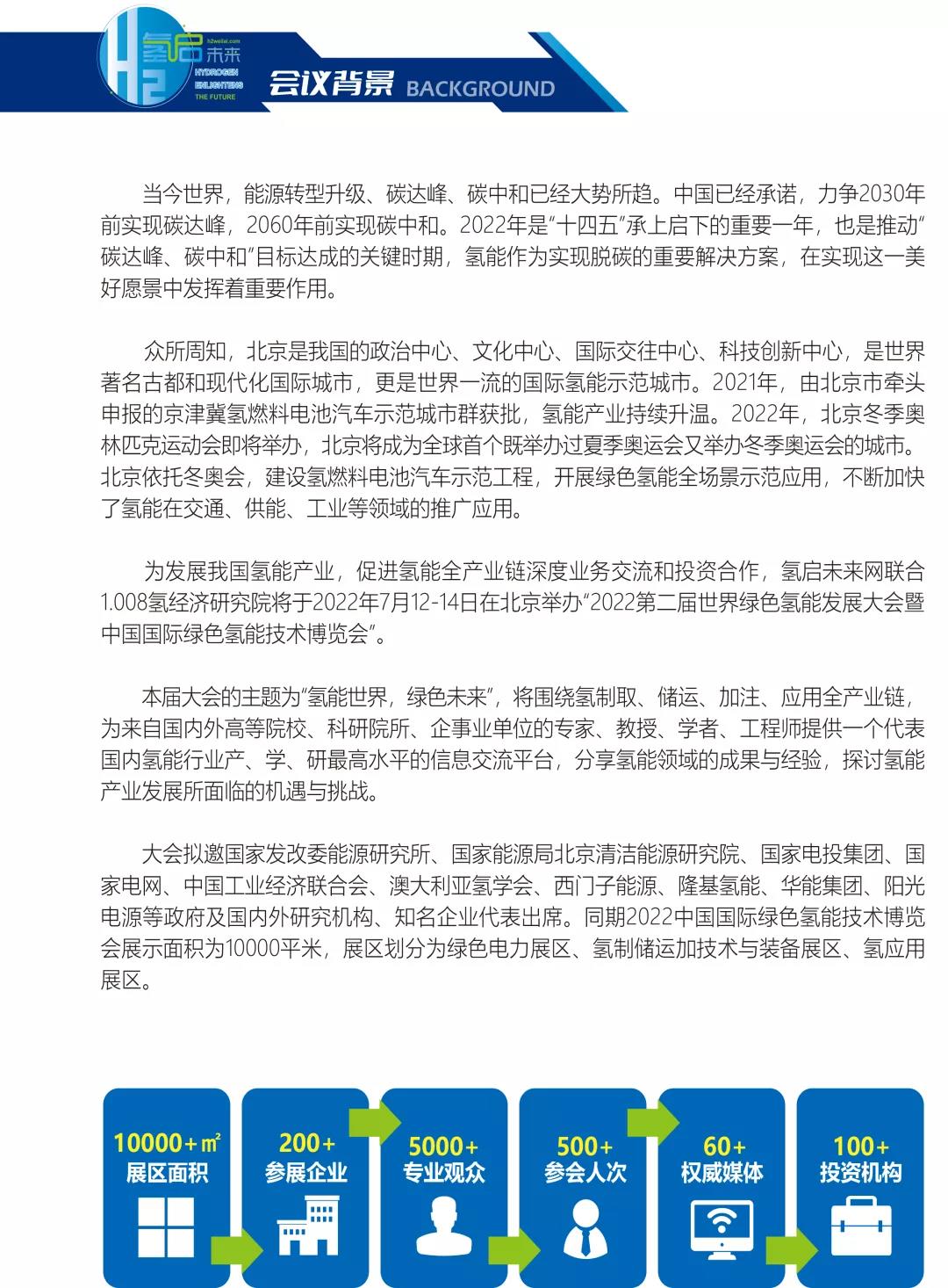 官宣 | 2022第二屆世界綠色氫能發(fā)展大會(huì)暨中國(guó)國(guó)際綠色氫能技術(shù)博覽會(huì)報(bào)名預(yù)定全面啟動(dòng) .jpg