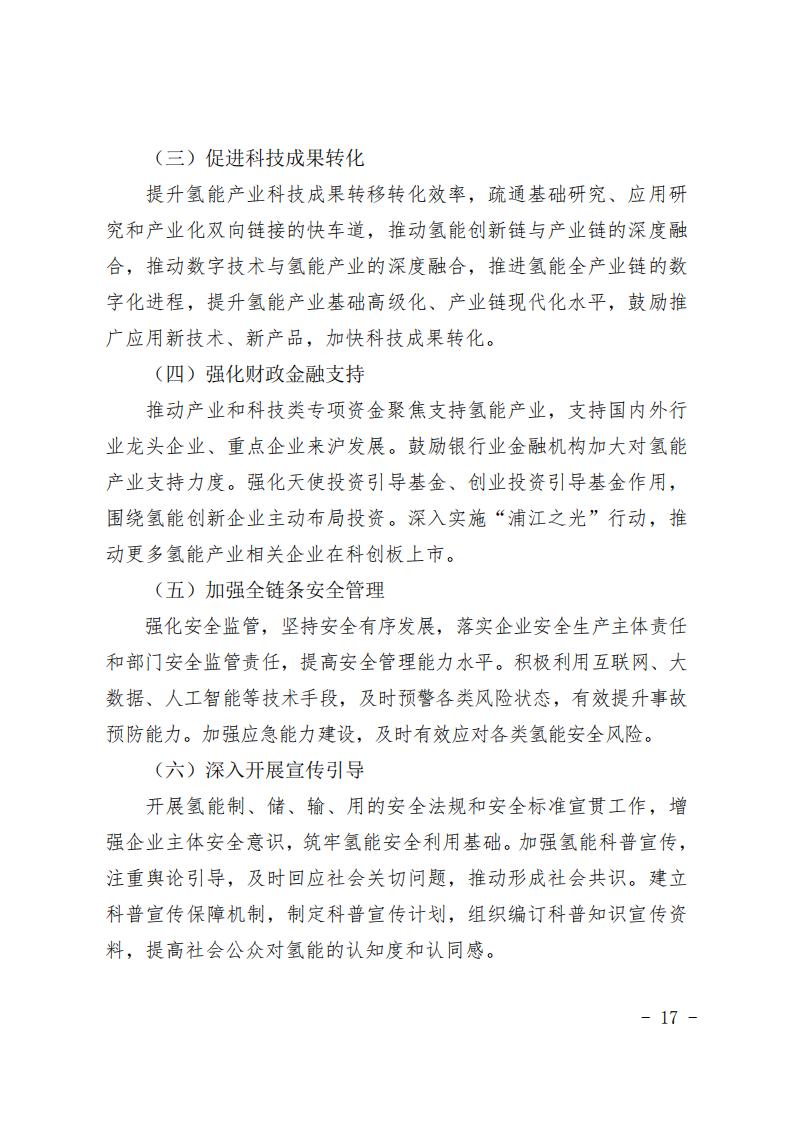 《上海市氫能產(chǎn)業(yè)發(fā)展中長期規(guī)劃 （2022-2035年）》印發(fā)！2025年規(guī)模突破1000億元_16